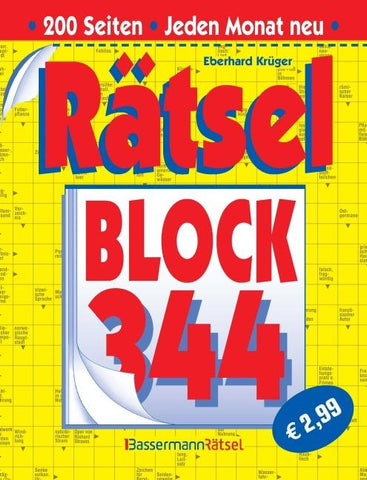 Rätselblock 344 (5 Exemplare à 2,99 €)