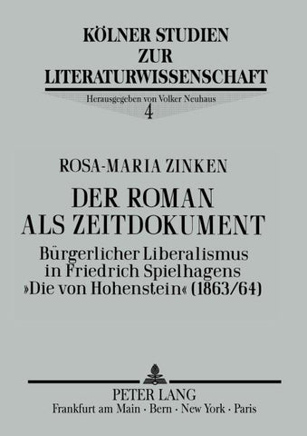 Der Roman als Zeitdokument