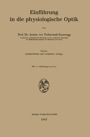 Einführung in die physiologische Optik