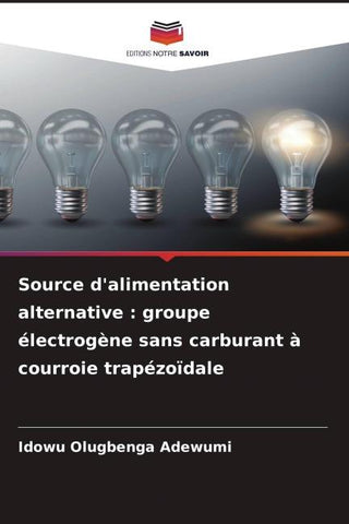 Source d'alimentation alternative : groupe électrogène sans carburant à courroie trapézoïdale
