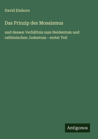 Das Prinzip des Mosaismus