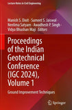 Proceedings of the Indian Geotechnical Conference (IGC 2024), Volume 1