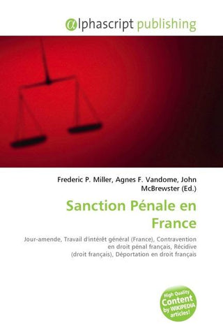 Sanction Pénale en France
