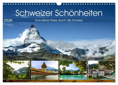 Schweizer Schönheiten (Wandkalender 2026 DIN A3 quer), CALVENDO Monatskalender