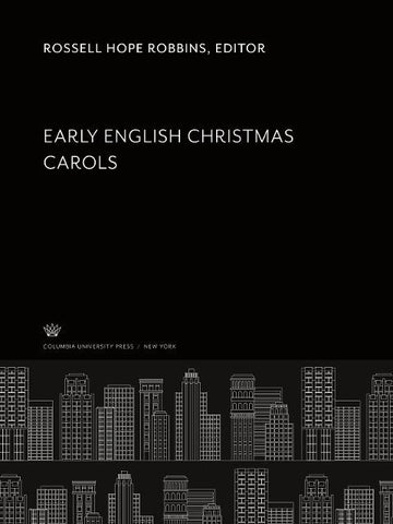 Early English Christmas Carols