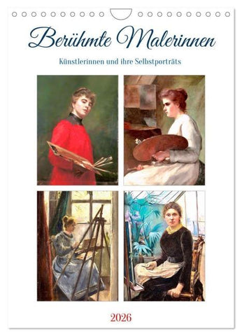 Berühmte Malerinnen (Wandkalender 2026 DIN A4 hoch), CALVENDO Monatskalender