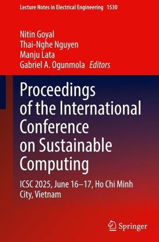 Proceedings of the International Conference on Sustainable Computing