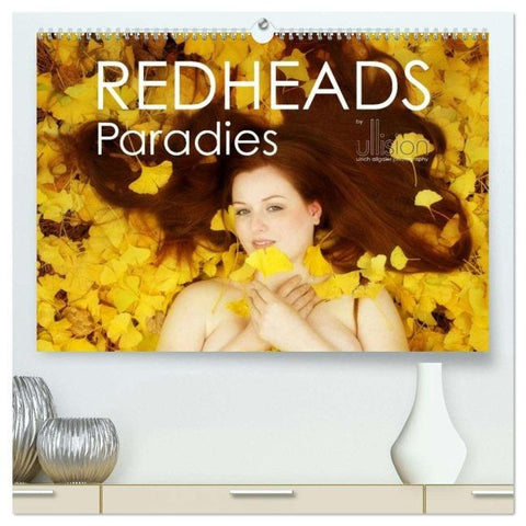 REDHEADS Paradies (hochwertiger Premium Wandkalender 2026 DIN A2 quer), Kunstdruck in Hochglanz