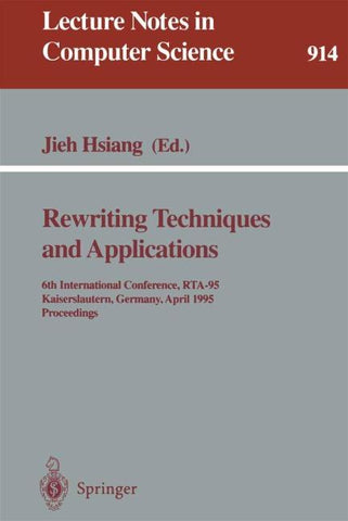 Rewriting Techniques and Applications