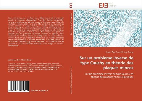 Sur un problème inverse de type Cauchy en théorie des plaques minces