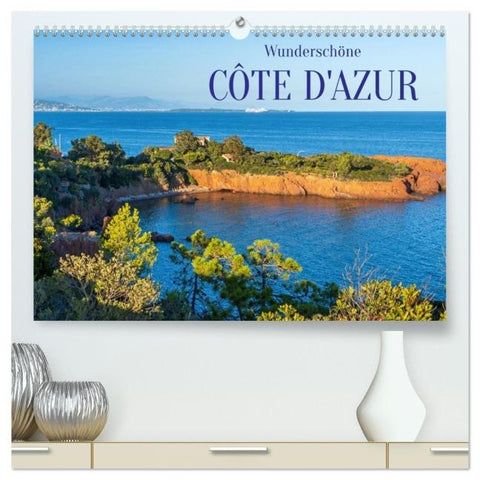 Wunderschöne Côte d'Azur (hochwertiger Premium Wandkalender 2026 DIN A2 quer), Kunstdruck in Hochglanz