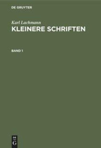 Kleinere Schriften. Band 1