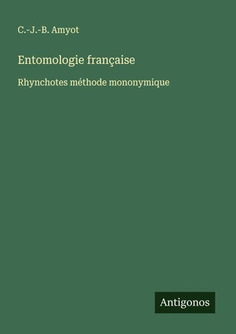 Entomologie française