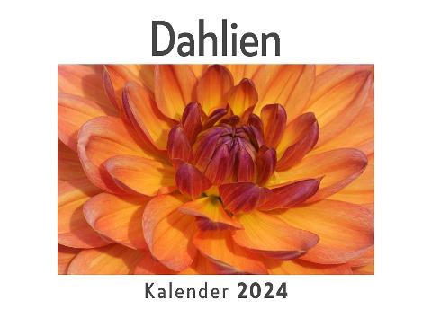 Dahlien (Wandkalender 2024, Kalender DIN A4 quer, Monatskalender im Querformat mit Kalendarium, Das perfekte Geschenk)