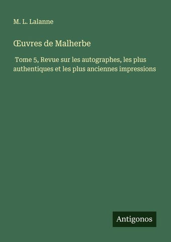 ¿uvres de Malherbe