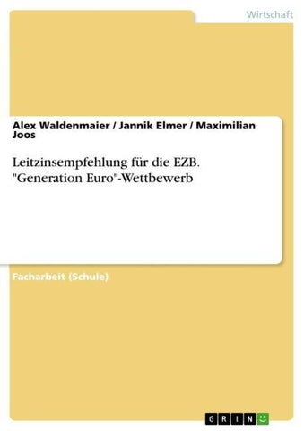 Leitzinsempfehlung für die EZB. "Generation Euro"-Wettbewerb