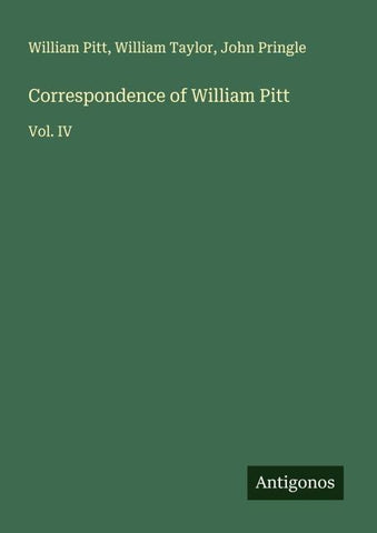 Correspondence of William Pitt