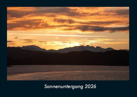 Sonnenuntergang 2026 Fotokalender DIN A4