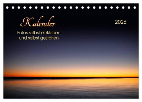 Kalender - Fotos selbst einkleben und selbst gestalten (Tischkalender 2026 DIN A5 quer), CALVENDO Monatskalender