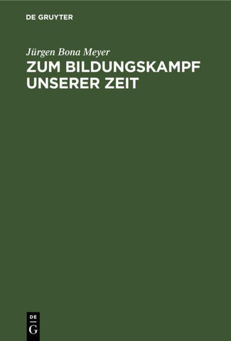 Zum Bildungskampf unserer Zeit