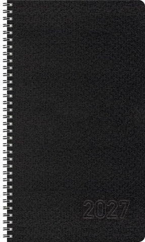 Taschenkalender Wochentimer Small Schwarz 2027