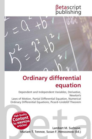 Ordinary differential equation