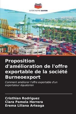 Proposition d'amélioration de l'offre exportable de la société Burneoexport
