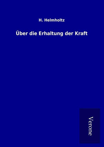 Über die Erhaltung der Kraft