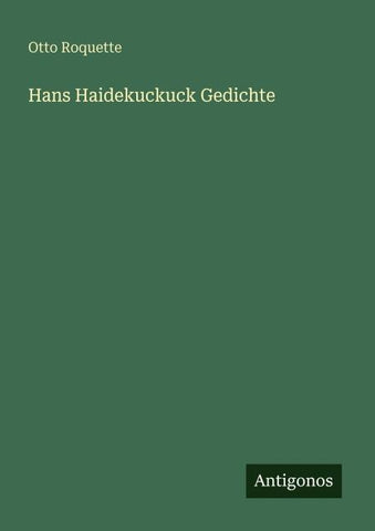 Hans Haidekuckuck Gedichte