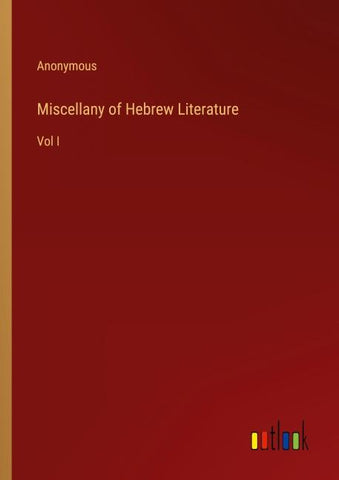 Miscellany of Hebrew Literature