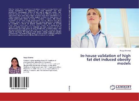 In-house validation of high fat diet induced obesity models