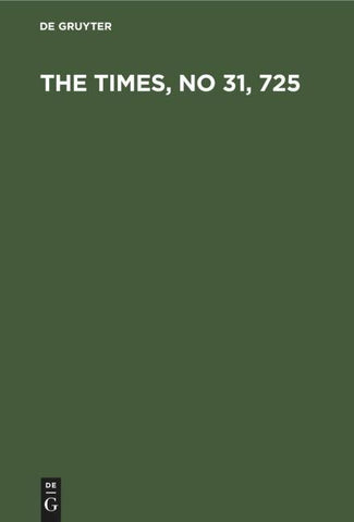 The Times, No 31, 725