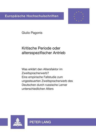 Kritische Periode oder altersspezifischer Antrieb