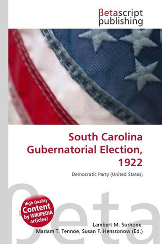 South Carolina Gubernatorial Election, 1922
