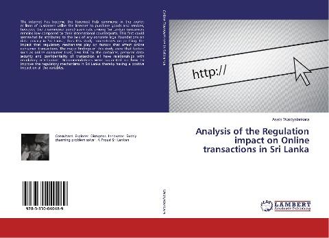 Analysis of the Regulation impact on Online transactions in Sri Lanka
