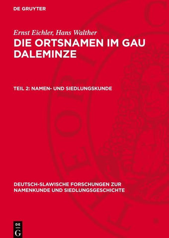 Namen- und Siedlungskunde