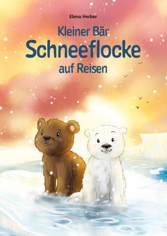 Kleiner Bär Schneeflocke auf Reisen