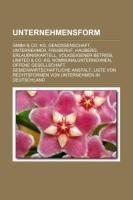 Unternehmensform