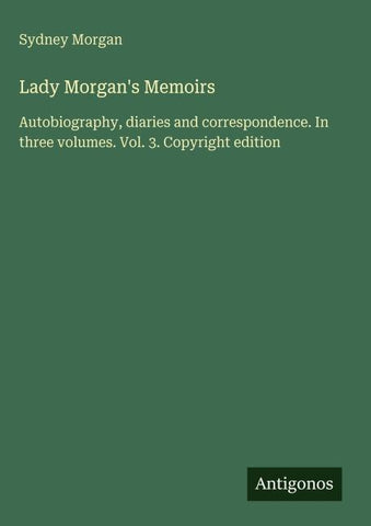 Lady Morgan's Memoirs