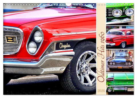 Oldtimer Hits 1960 (Wandkalender 2026 DIN A3 quer), CALVENDO Monatskalender