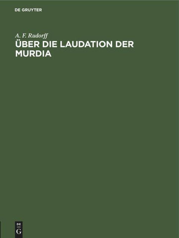Über die Laudation der Murdia
