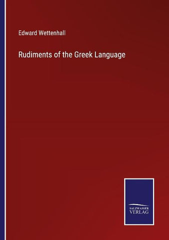 Rudiments of the Greek Language