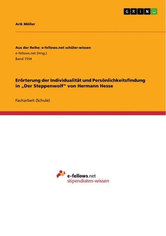 Erörterung der Individualität und Persönlichkeitsfindung in "Der Steppenwolf" von Hermann Hesse