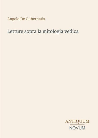Letture sopra la mitologia vedica