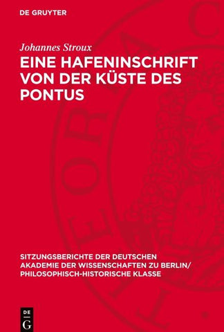 Eine Hafeninschrift von der Küste des Pontus