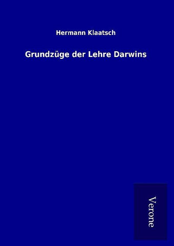 Grundzüge der Lehre Darwins