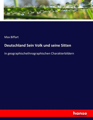 Deutschland Sein Volk und seine Sitten