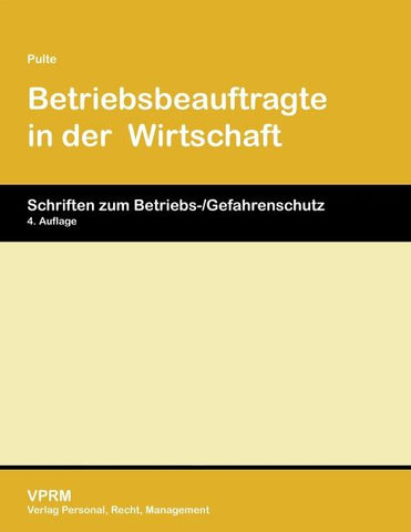 Betriebsbeauftragte in der Wirtschaft