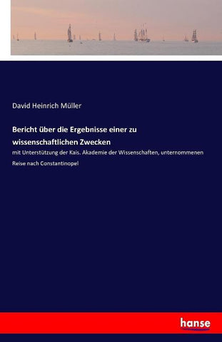 Bericht über die Ergebnisse einer zu wissenschaftlichen Zwecken