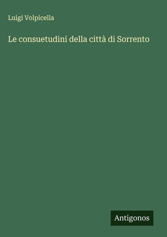 Le consuetudini della città di Sorrento